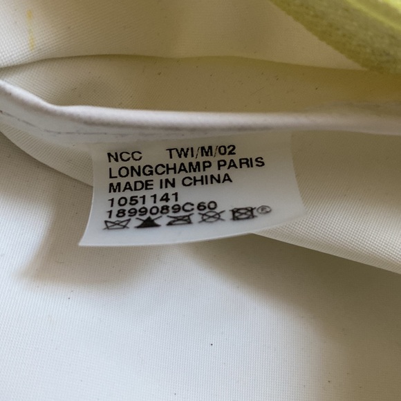 Longchamp Le Pliage Nylon Yellow Tote Bag Purse - Picture 15 of 16